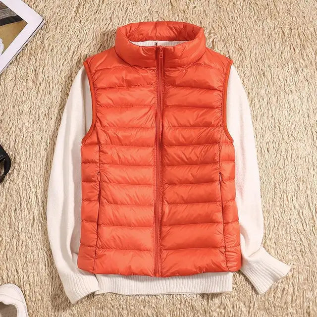 Women's Ultra Light Puffer Vest - Quilted & Packable