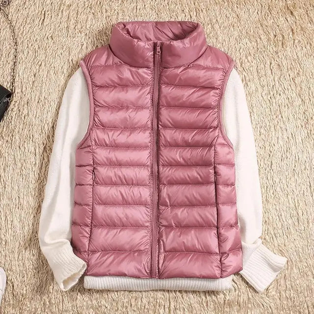 Women's Ultra Light Puffer Vest - Quilted & Packable