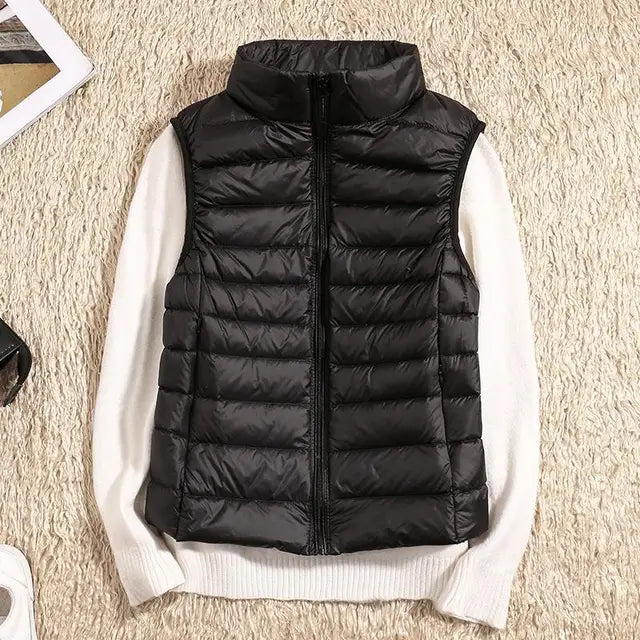Women's Ultra Light Puffer Vest - Quilted & Packable