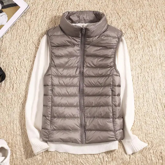 Women's Ultra Light Puffer Vest - Quilted & Packable
