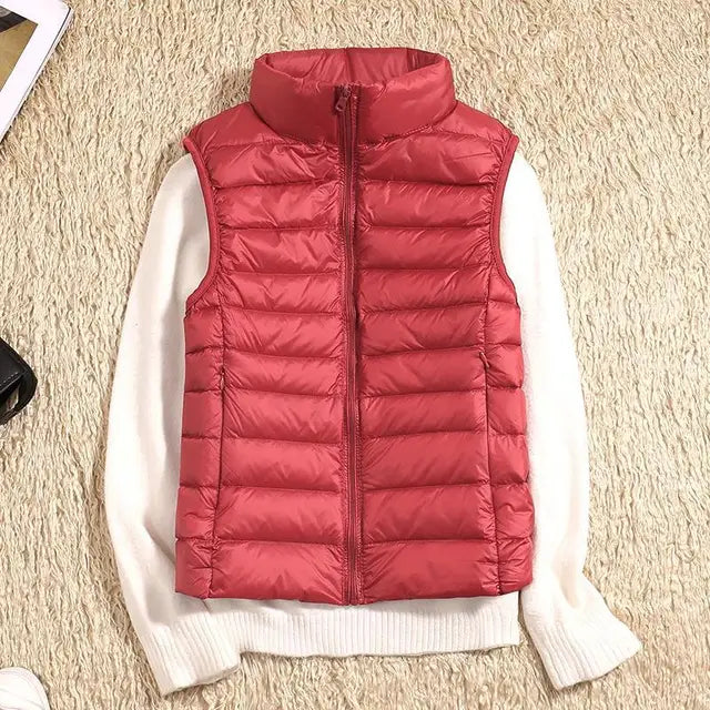 Women's Ultra Light Puffer Vest - Quilted & Packable