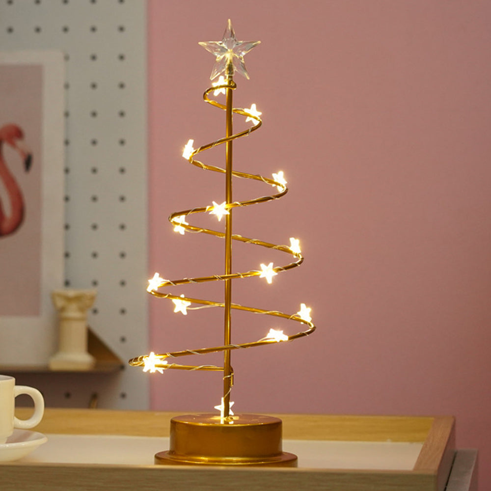Lámpara LED de Árbol de Navidad - Decoración Festiva de Mesa