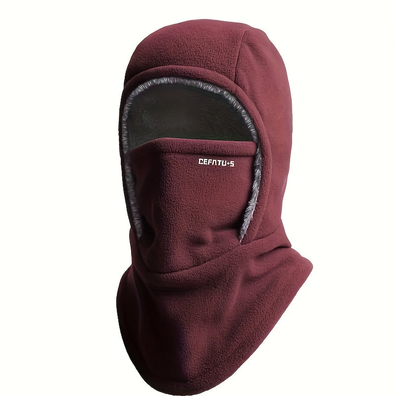 Pasamontañas de invierno cálido para hombre - Máscara facial aislante a prueba de viento
