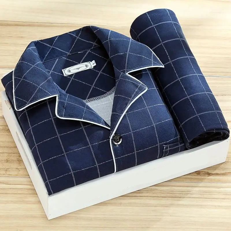 Herren Bedruckter Pyjama Set - Lockere Passform Loungewear