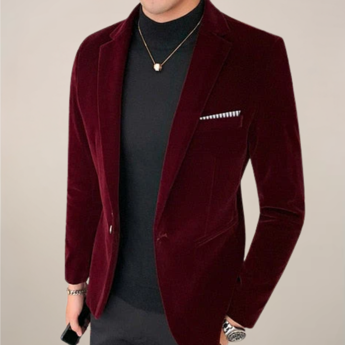 Herren Blazer Jacke - Einreihig & Maßgeschneiderte Passform