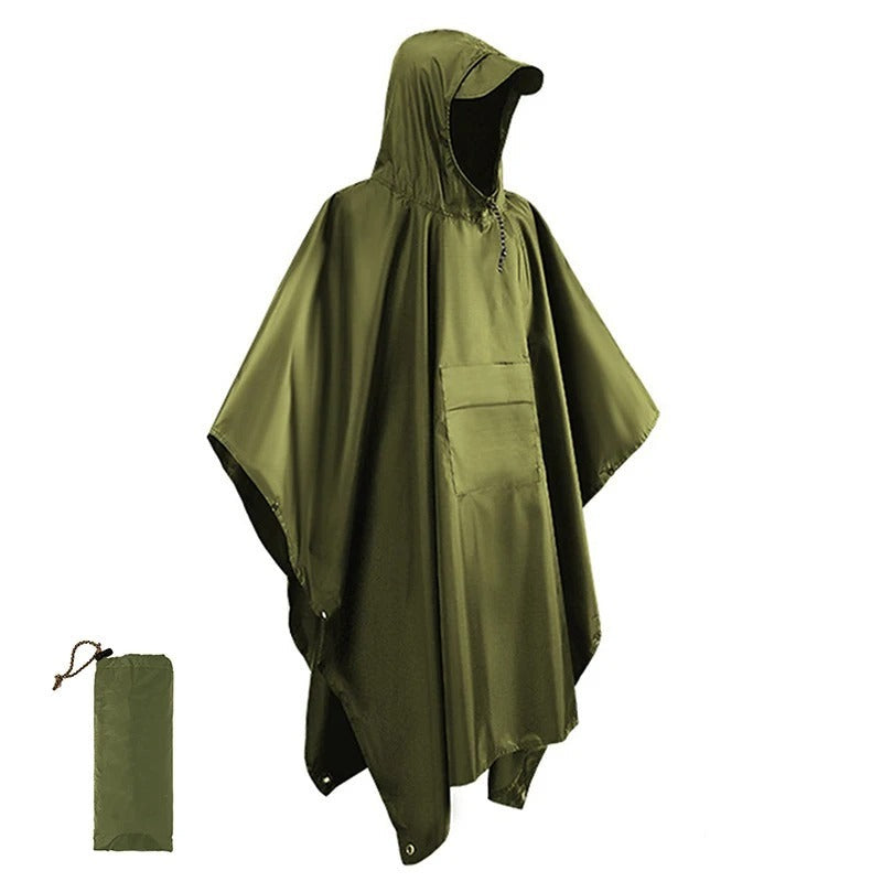 Wasserdichter und Winddichter Outdoor-Poncho für Herren | Emilio