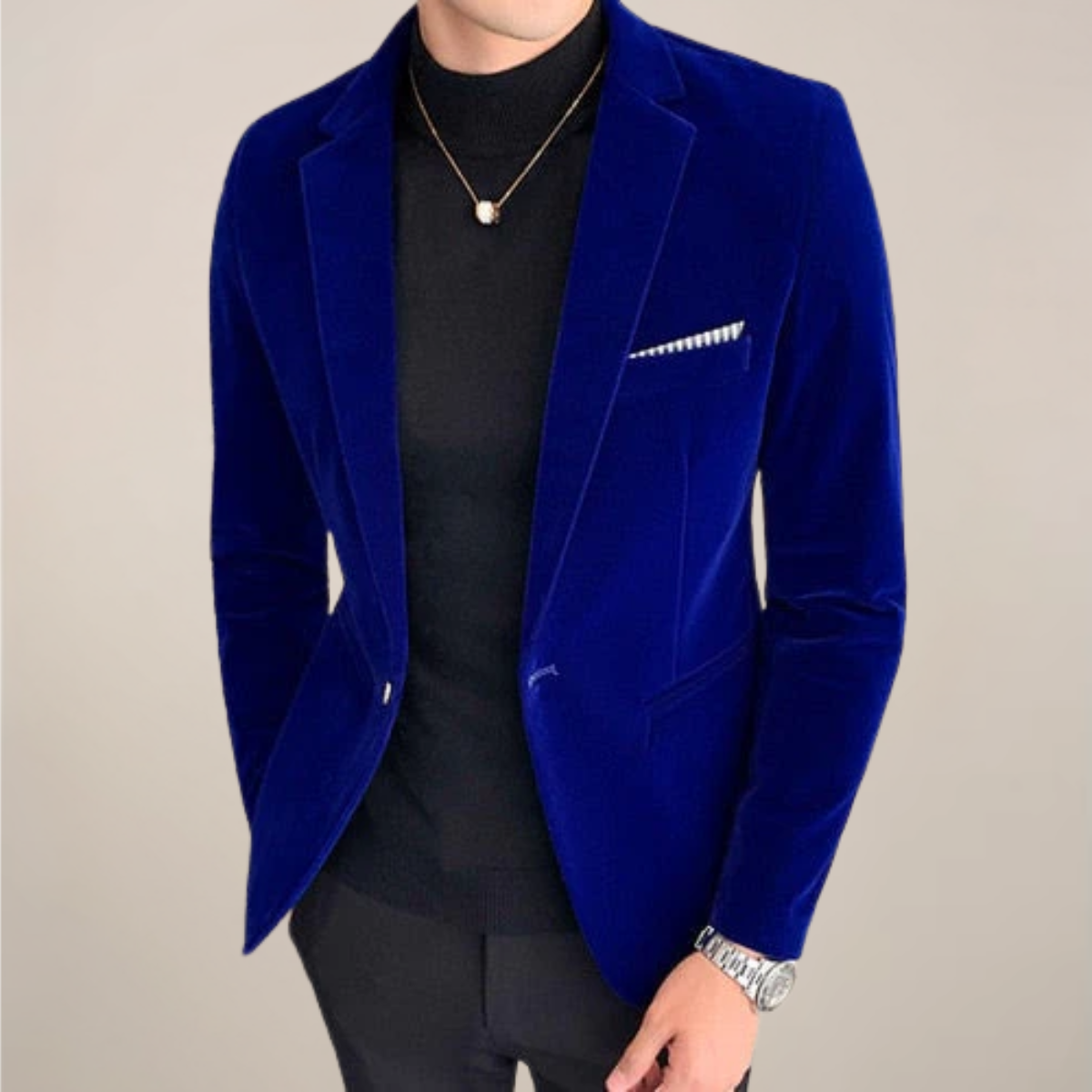 Herren Blazer Jacke - Einreihig & Maßgeschneiderte Passform