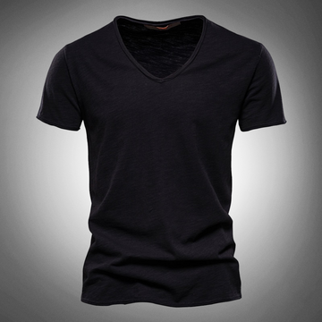 Klassisches V-Ausschnitt T-Shirt für Herren