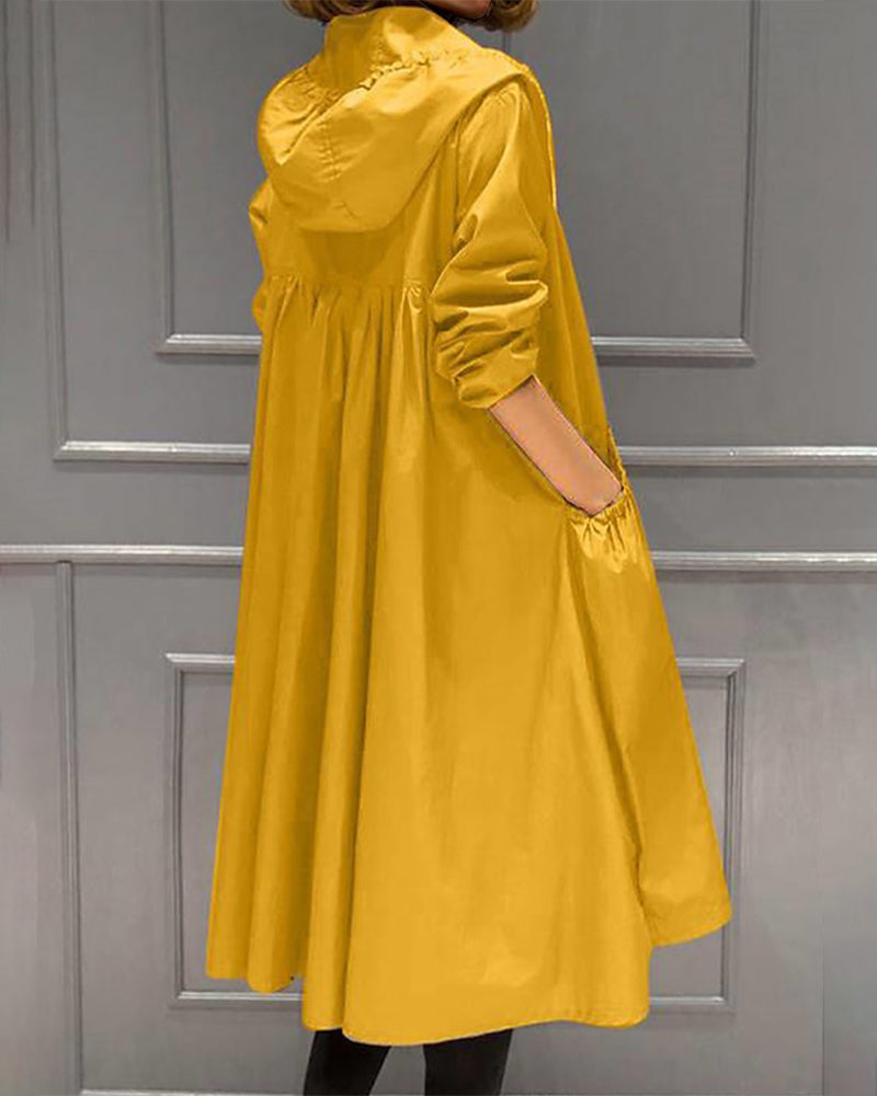 Damen Lange Wasserdichte Jacke - Warme Oberbekleidung