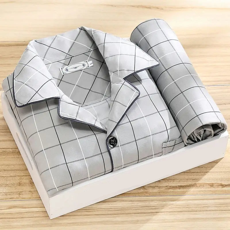 Herren Bedruckter Pyjama Set - Lockere Passform Loungewear