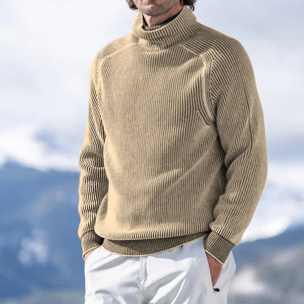 Herren Rollkragen Strickpullover - Gemütliche, Maßgeschneiderte Passform