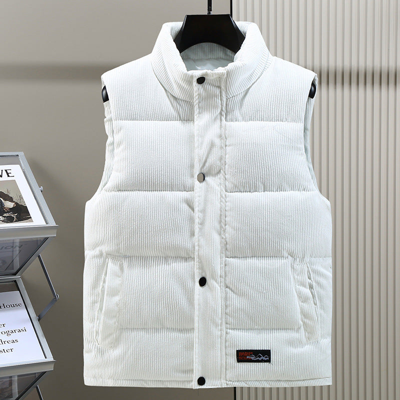Herren Kord Puffer Gilet - Leicht & Wattiert
