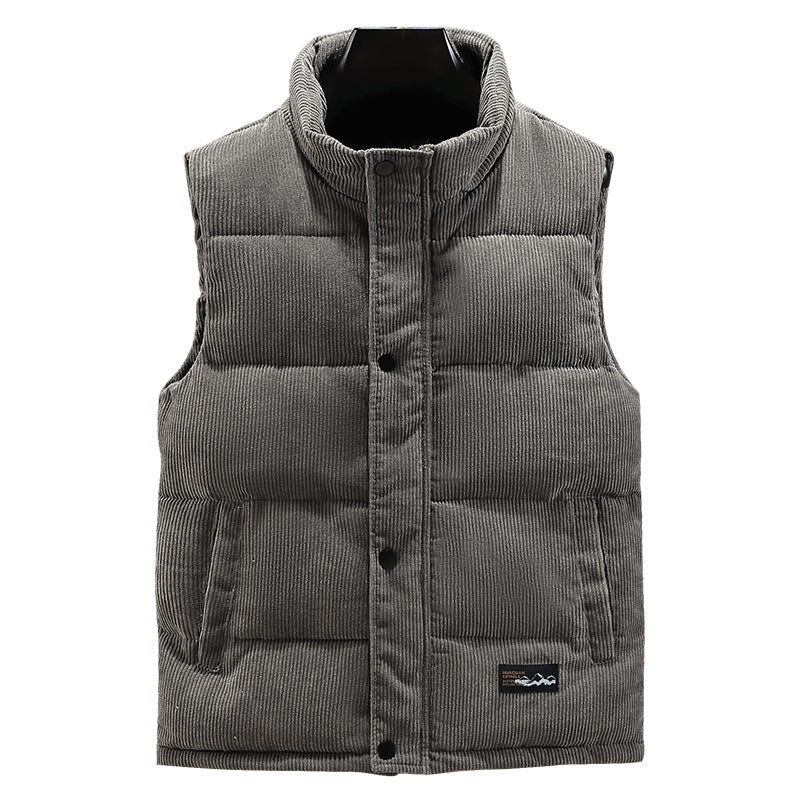 Herren Kord Puffer Gilet - Leicht & Wattiert