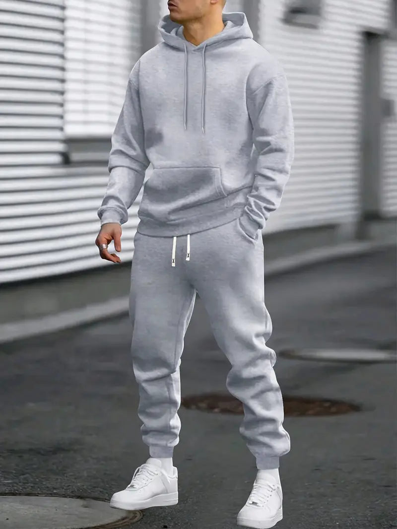 Herren Hoodie und Jogginghosen Set - Lockere Passform mit Bündchensaum