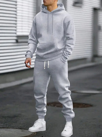 Herren Hoodie und Jogginghosen Set - Lockere Passform mit Bündchensaum