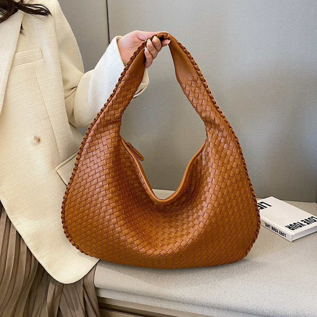 Damen Geflochtene Tote Bag - Eleganter Hobo-Stil