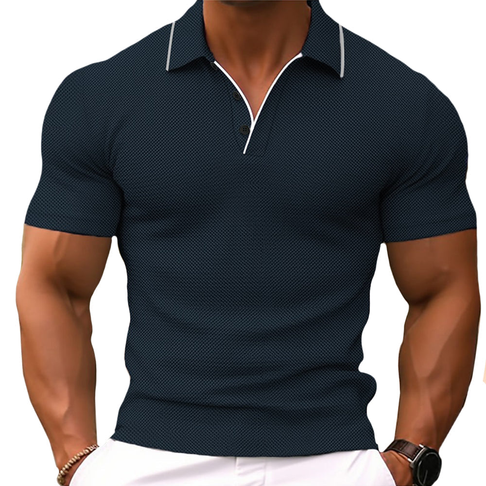 Herren Poloshirt - Slim Fit mit Knopfleiste