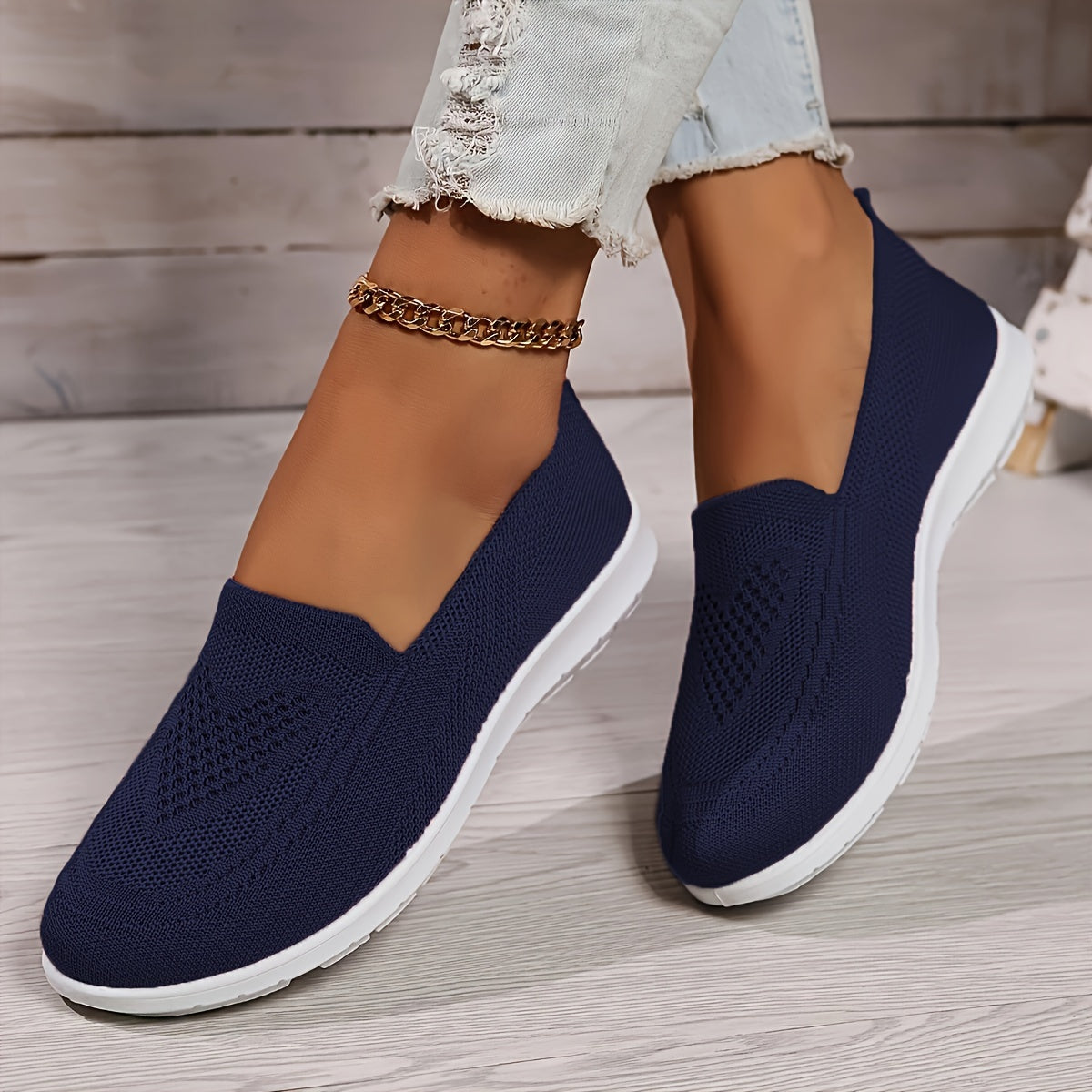Damen Strick-Sneaker - Slipper & Leichtgewichtig