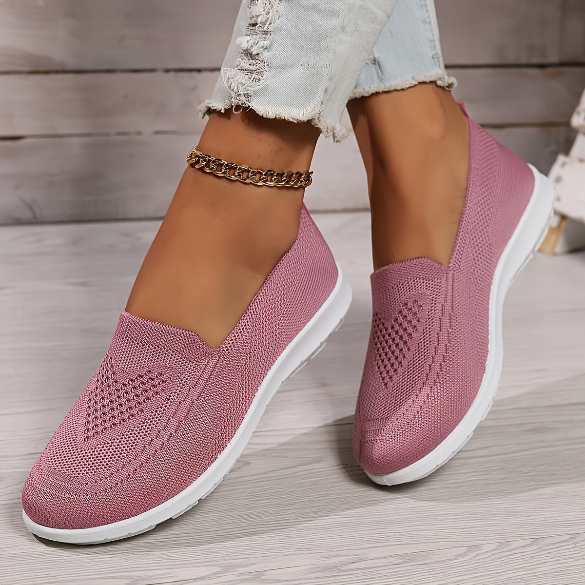 Damen Strick-Sneaker - Slipper & Leichtgewichtig