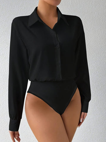 Eleganter Langarm-Body für Damen | Alessia