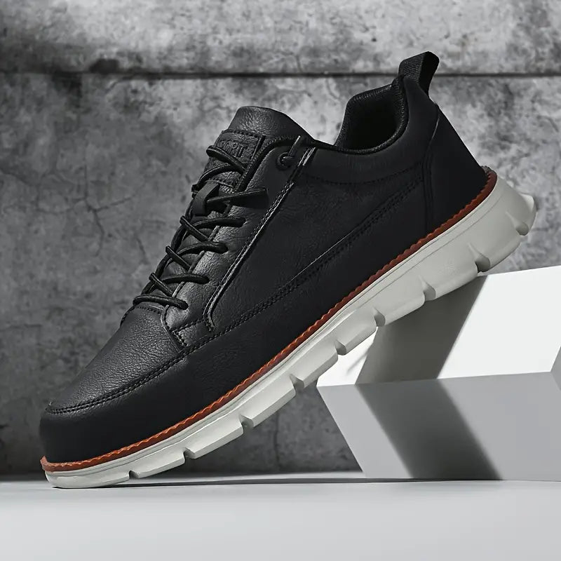 Herren Leder Sneaker - Low-Top mit flexibler Sohle