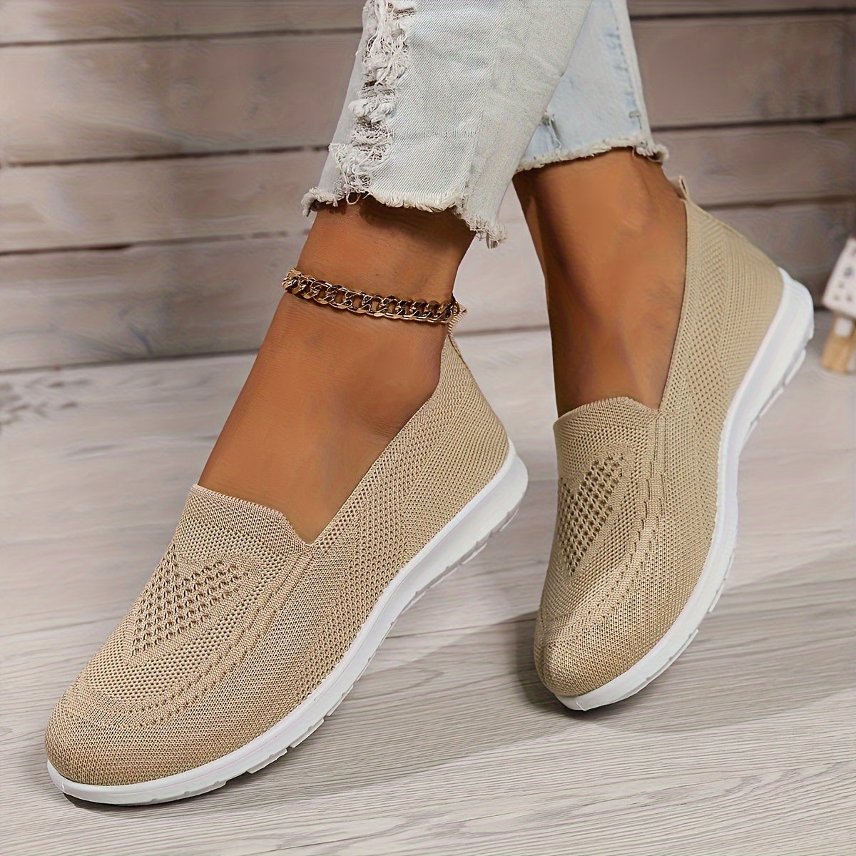 Damen Strick-Sneaker - Slipper & Leichtgewichtig