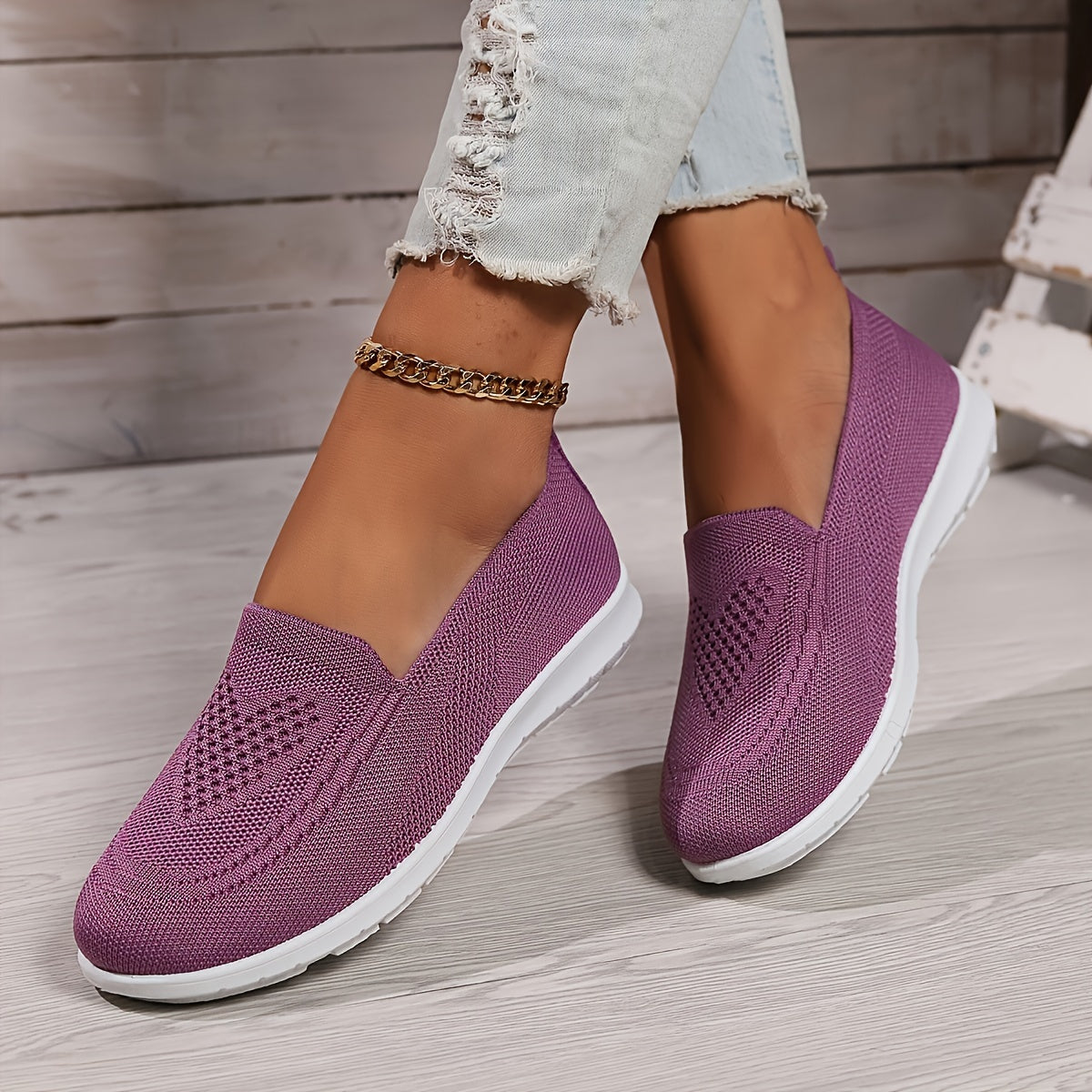 Damen Strick-Sneaker - Slipper & Leichtgewichtig