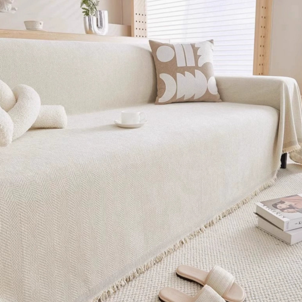 Waterdichte Bankhoes – Antislip met Franje Detail