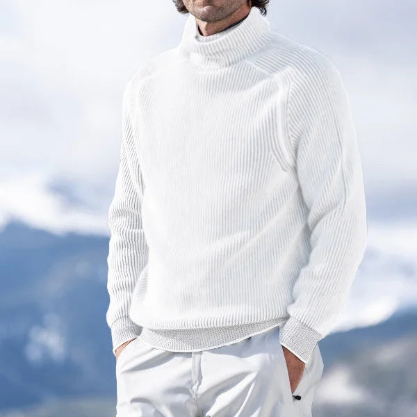 Herren Rollkragen Strickpullover - Gemütliche, Maßgeschneiderte Passform