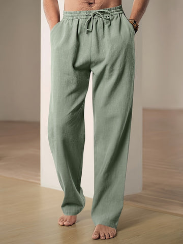 Locker geschnittene Hose mit Kordelzug für Herren