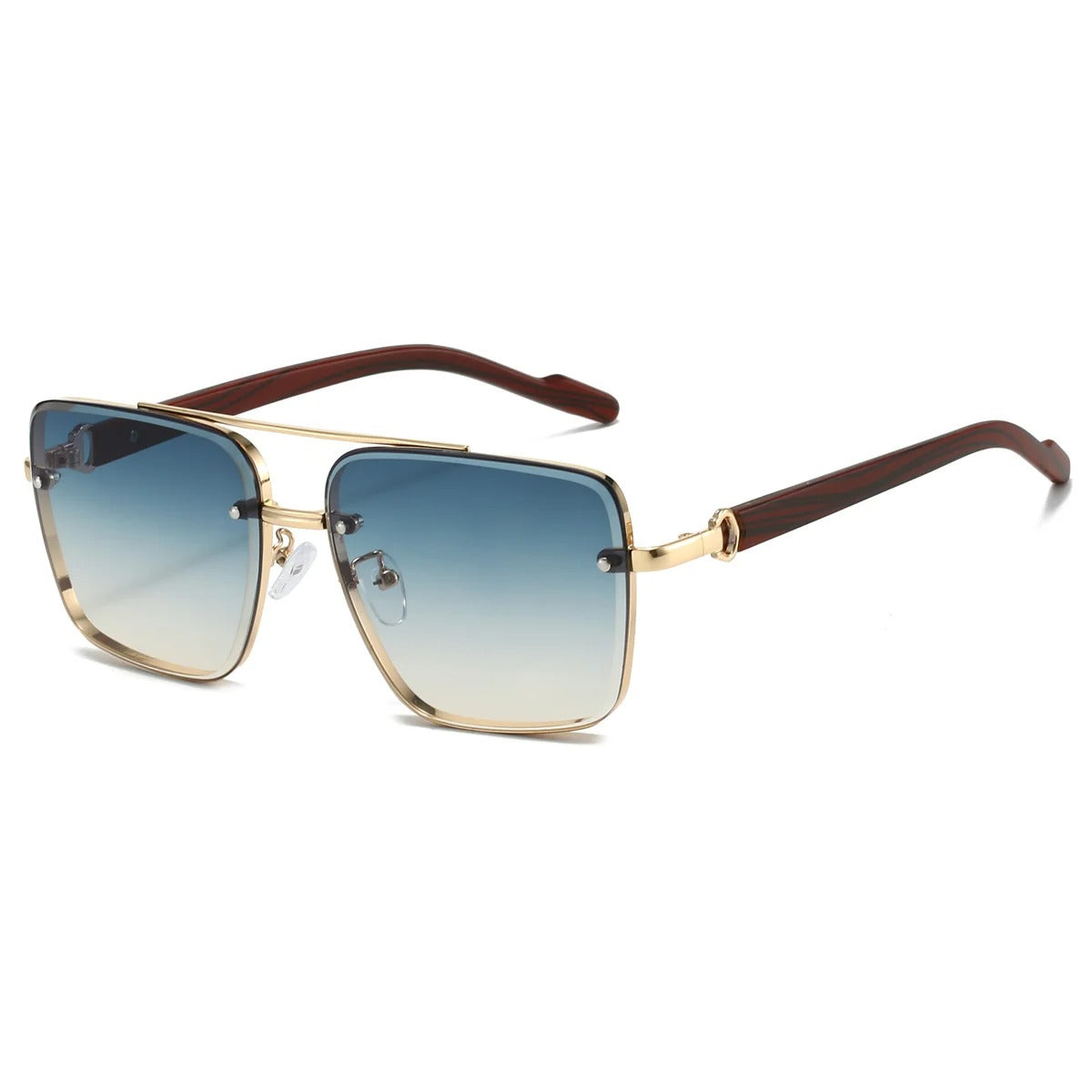 Herren Aviator Sonnenbrille UV400 Schutz Und Verlaufgläser