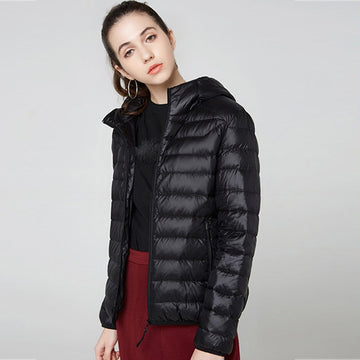 Damen Kapuzen-Pufferjacke - Gemütliche Oberbekleidung