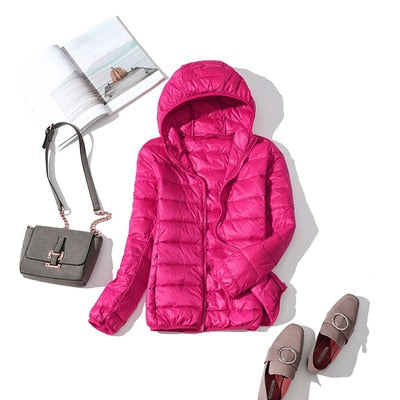 Damen Kapuzen-Pufferjacke - Gemütliche Oberbekleidung