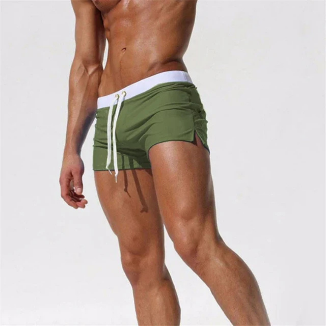 Men's Swim Shorts - Quick-Dry with Adjustable Waistband