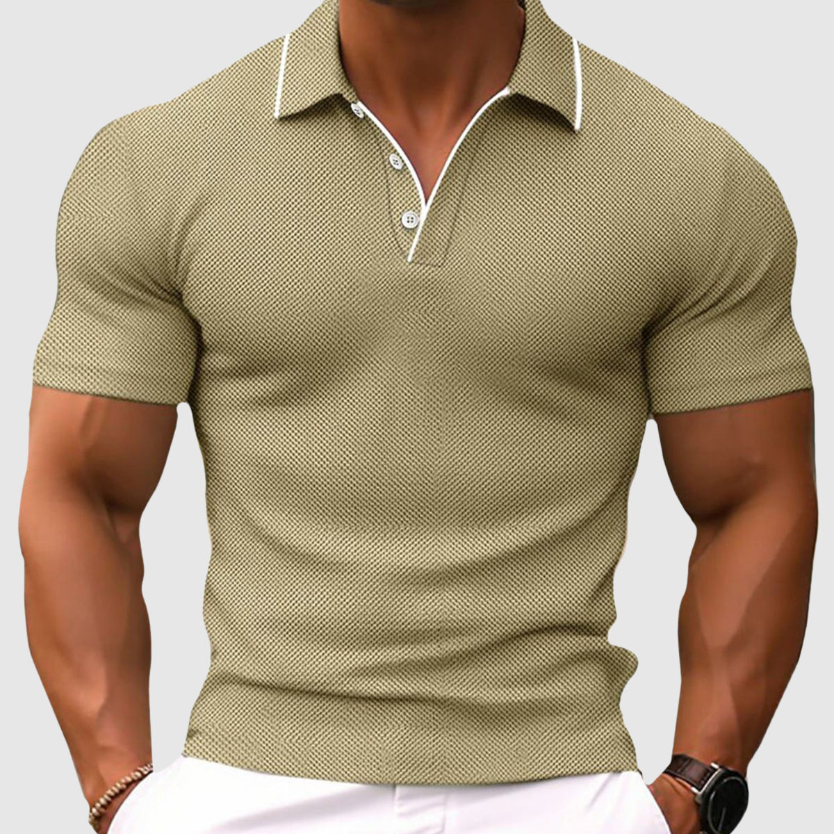 Herren Polo Shirt - Kurzärmelig & Slim Fit
