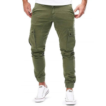 Herr-kordelzug-cargobyxa - slim-fit-jogger-stil