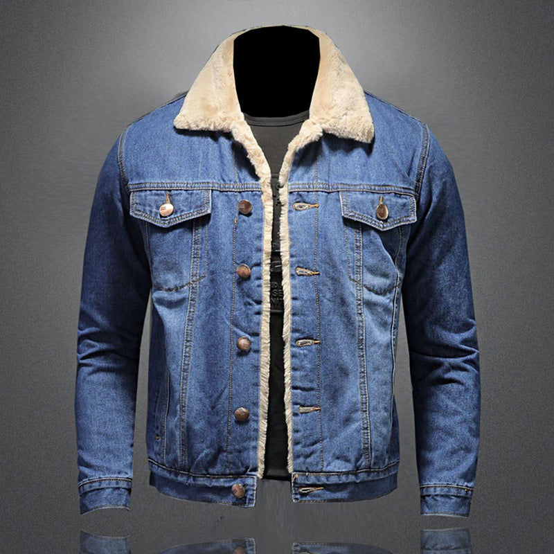 Herren Stilvolle Jeansjacke - Warm gefüttertes Design