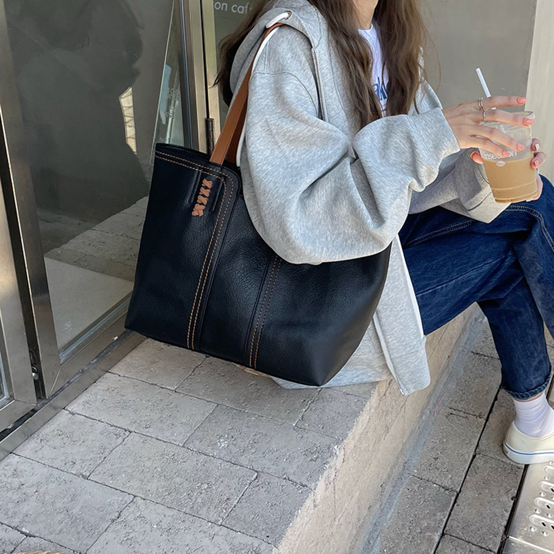 Damen Strukturierte Tote Bag - Geräumiges Design