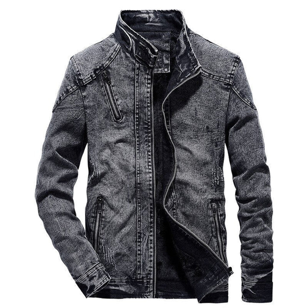 Herren Robuste Jeansjacke - Slim-Fit-Stil