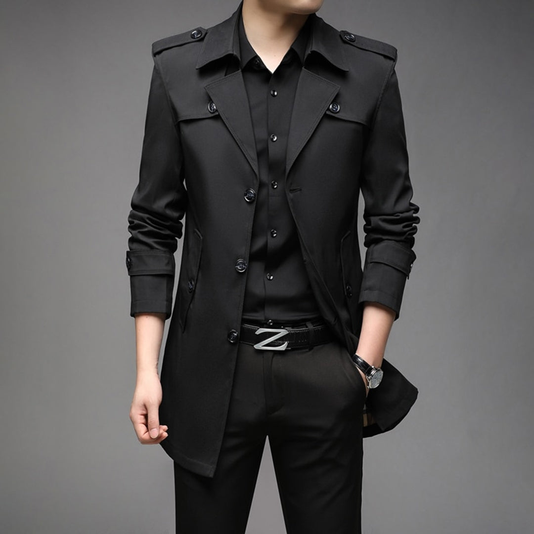 Herren Stylischer Trenchcoat - Slim-Fit-Stil