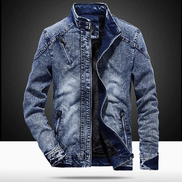 Herren Robuste Jeansjacke - Slim-Fit-Stil