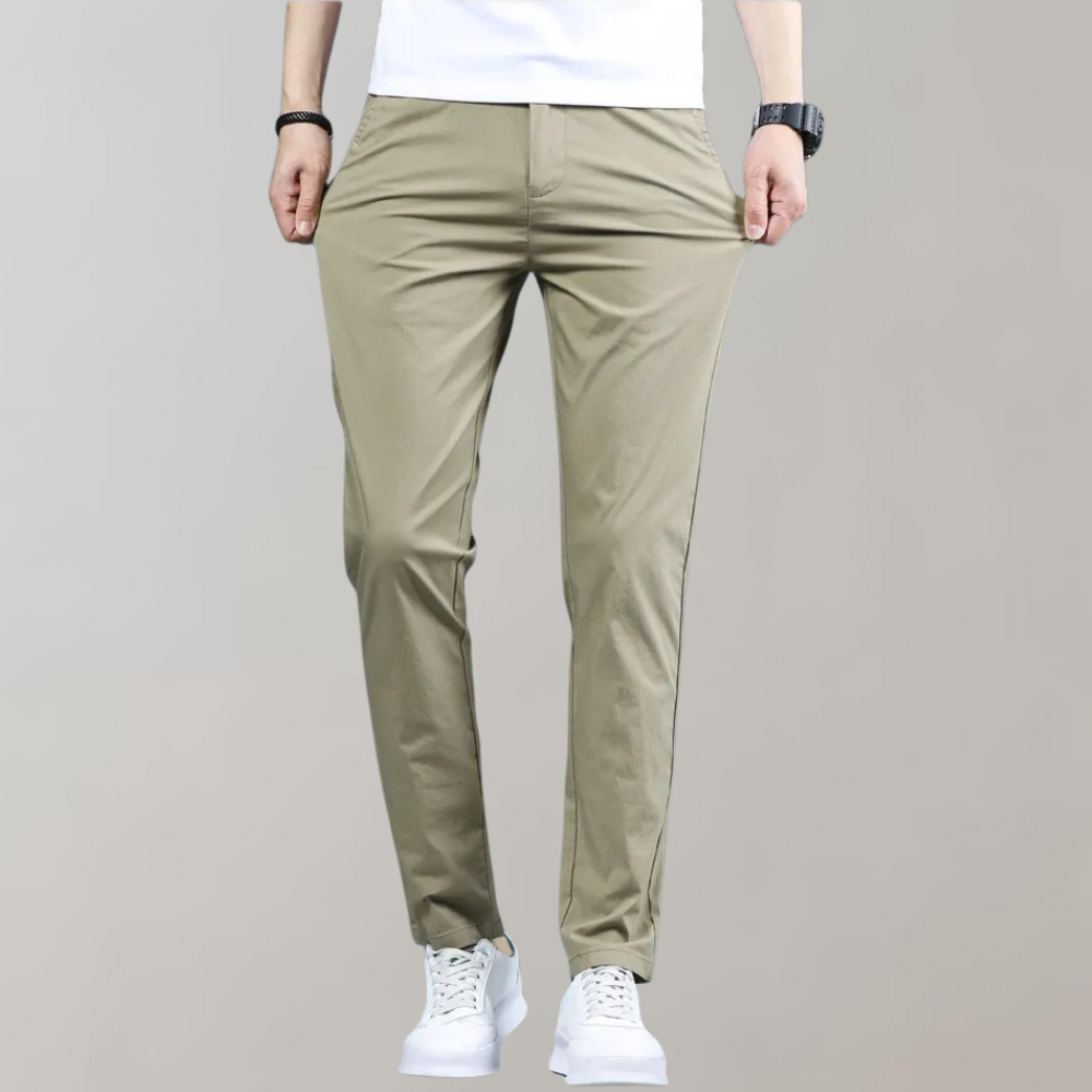 Men's Slim Fit Work Pants - Light & Stretchy