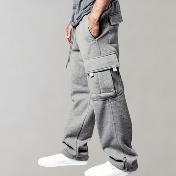 Herren Wide-Leg Cargo Joggers - Entspannte Passform mit Taschen