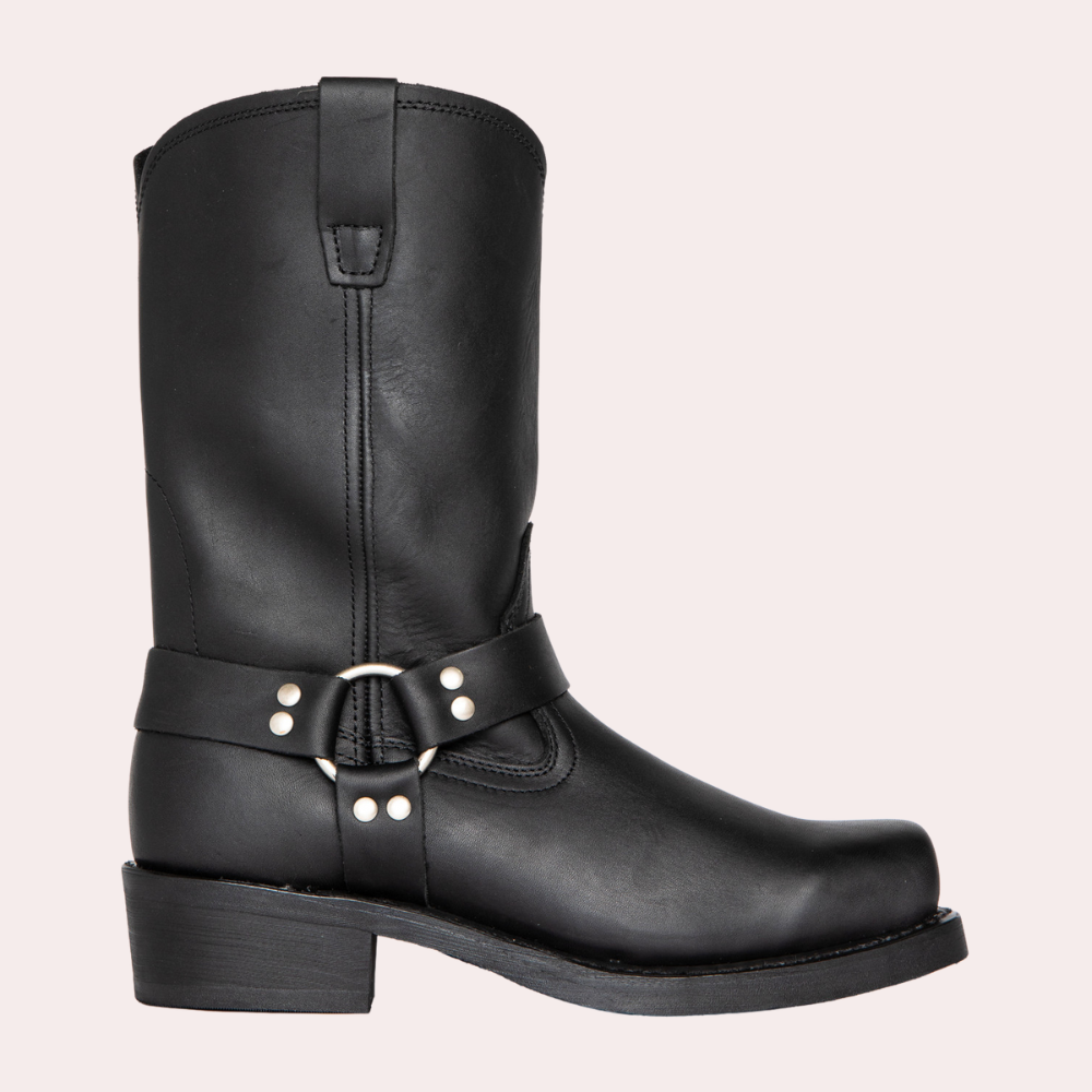 Herren Retro-Cowboystiefel – Schnallen-Ritter Stil