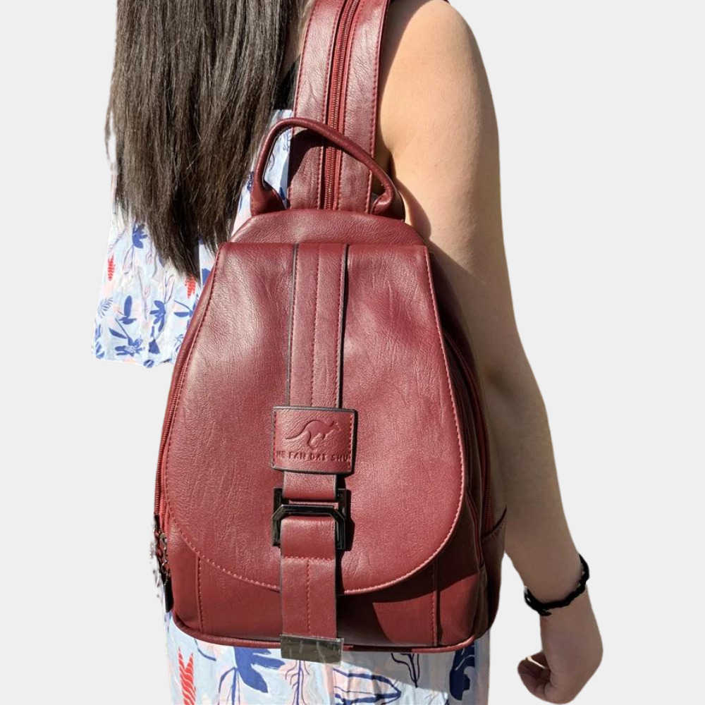 Damen Leder-Rucksack - Stilvolles Alltags-Accessoire