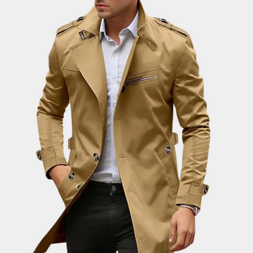 Herren Wasserdichter Trenchcoat – Stilvolle Oberbekleidung