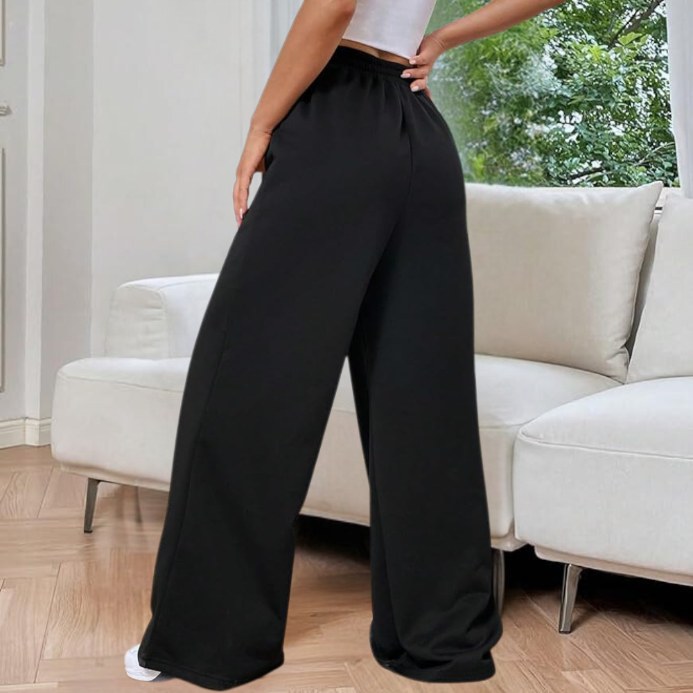 Damen High-Waist Wide-Leg Joggers - Entspannte & Flexible Passform