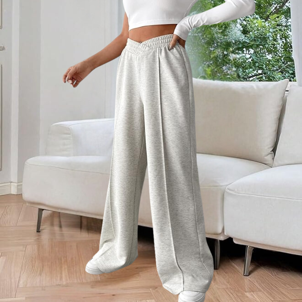 Damen High-Waist Wide-Leg Joggers - Entspannte & Flexible Passform