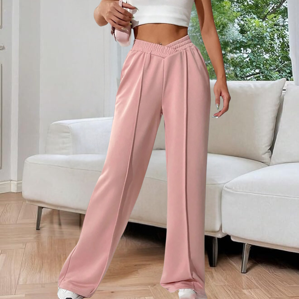Damen High-Waist Wide-Leg Joggers - Entspannte & Flexible Passform