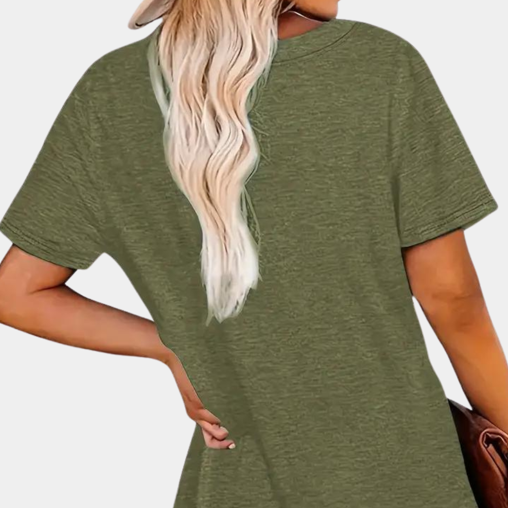 Dam Kortärmad Halloween T-shirt - Avslappnad passform med pumpa-tryck